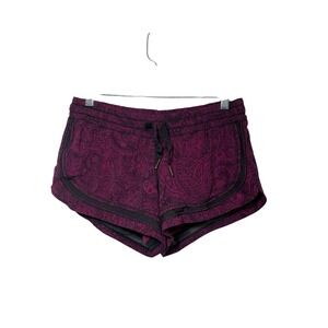 Lululemon Women's  Lined Sheer Mesh Inserts Athletic Shorts‎ Sz 6